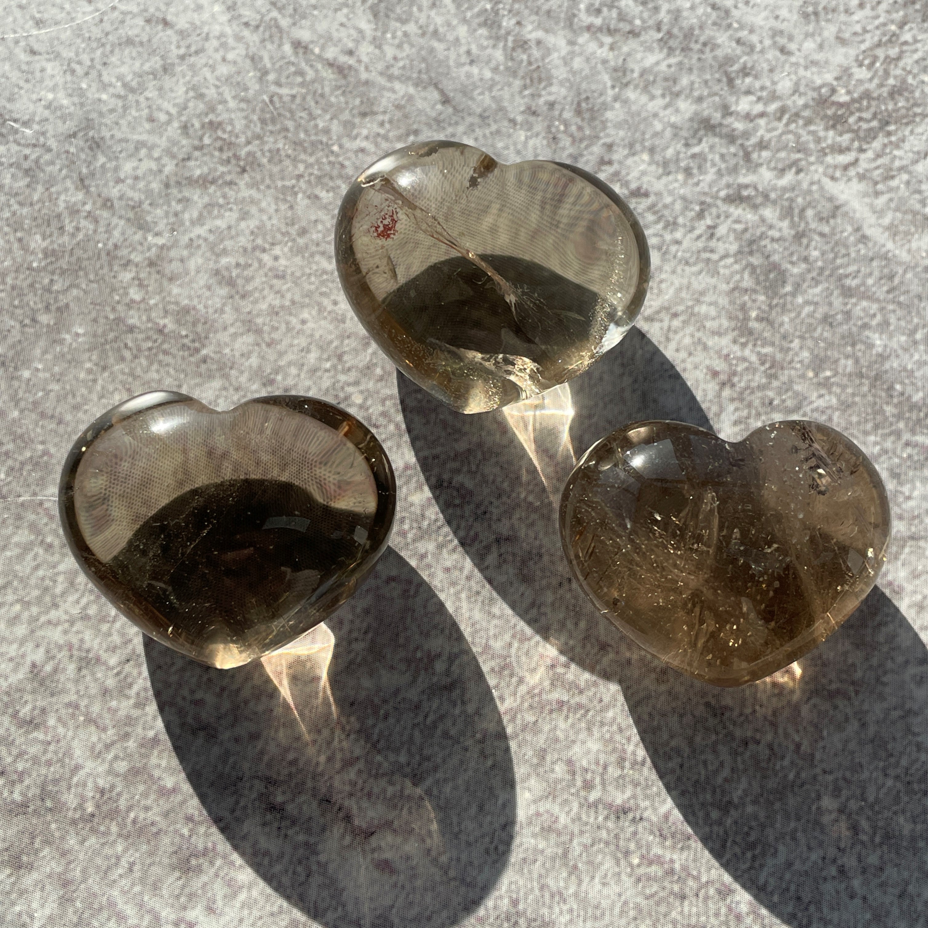 Smoky Quartz Heart 3cm Smoky Quartz Heart 3cm